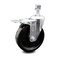 Service Caster 5 Inch Phenolic Swivel 1/2 Inch Threaded Stem Caster with Total Lock Brake SCC SCC-TSTTL20S514-PHR-121315 - alternate 1